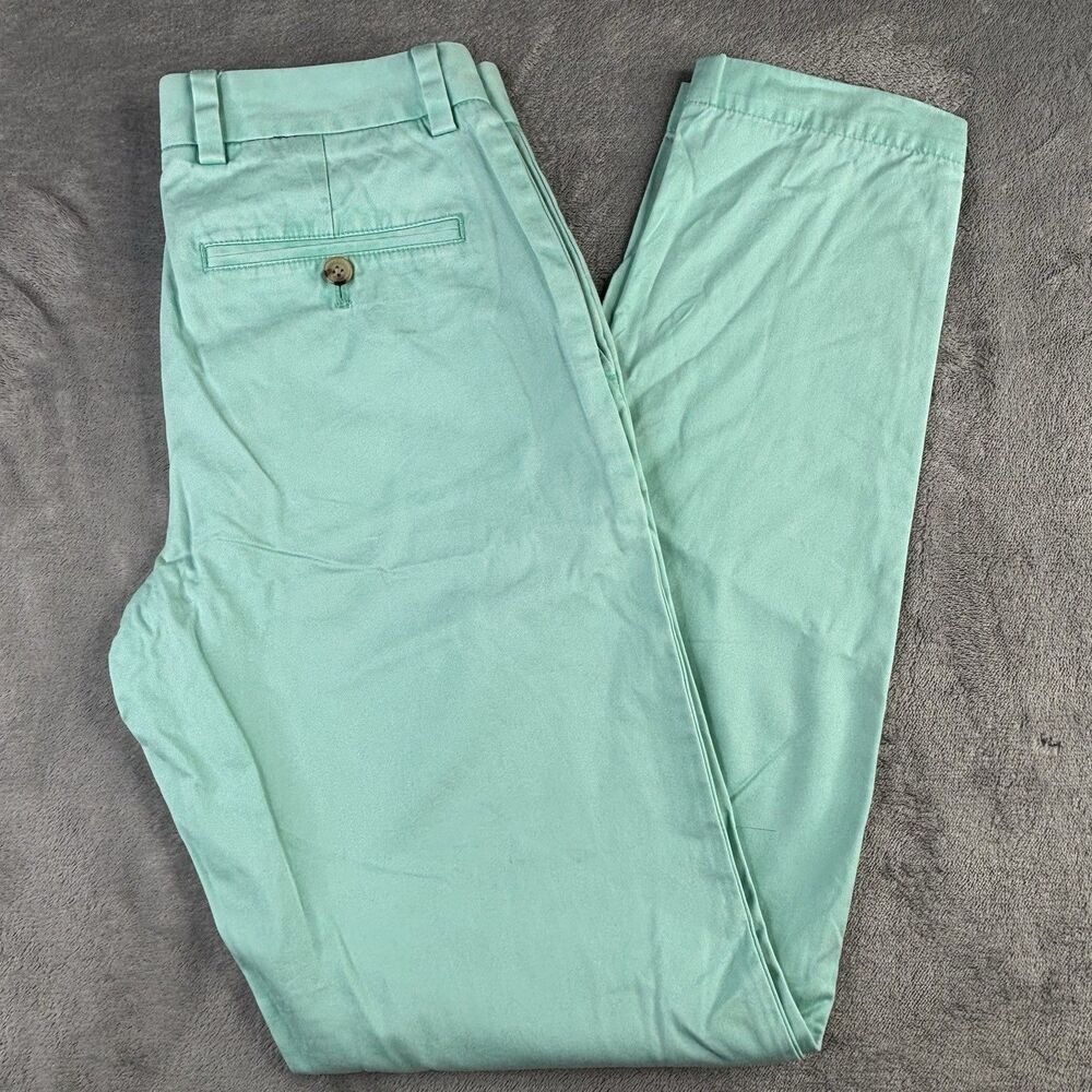 Vineyard Vines Pants Mens 28x32 Mint Green Breakers  Pant Chino Golf Slim Fit‎